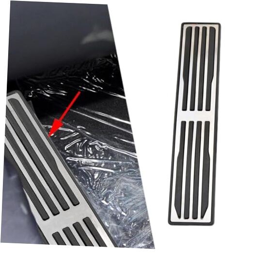 Stainless Steel Foot Rest Pedal Cover Compatible With Jaguar XE XF XJL F-Pace
