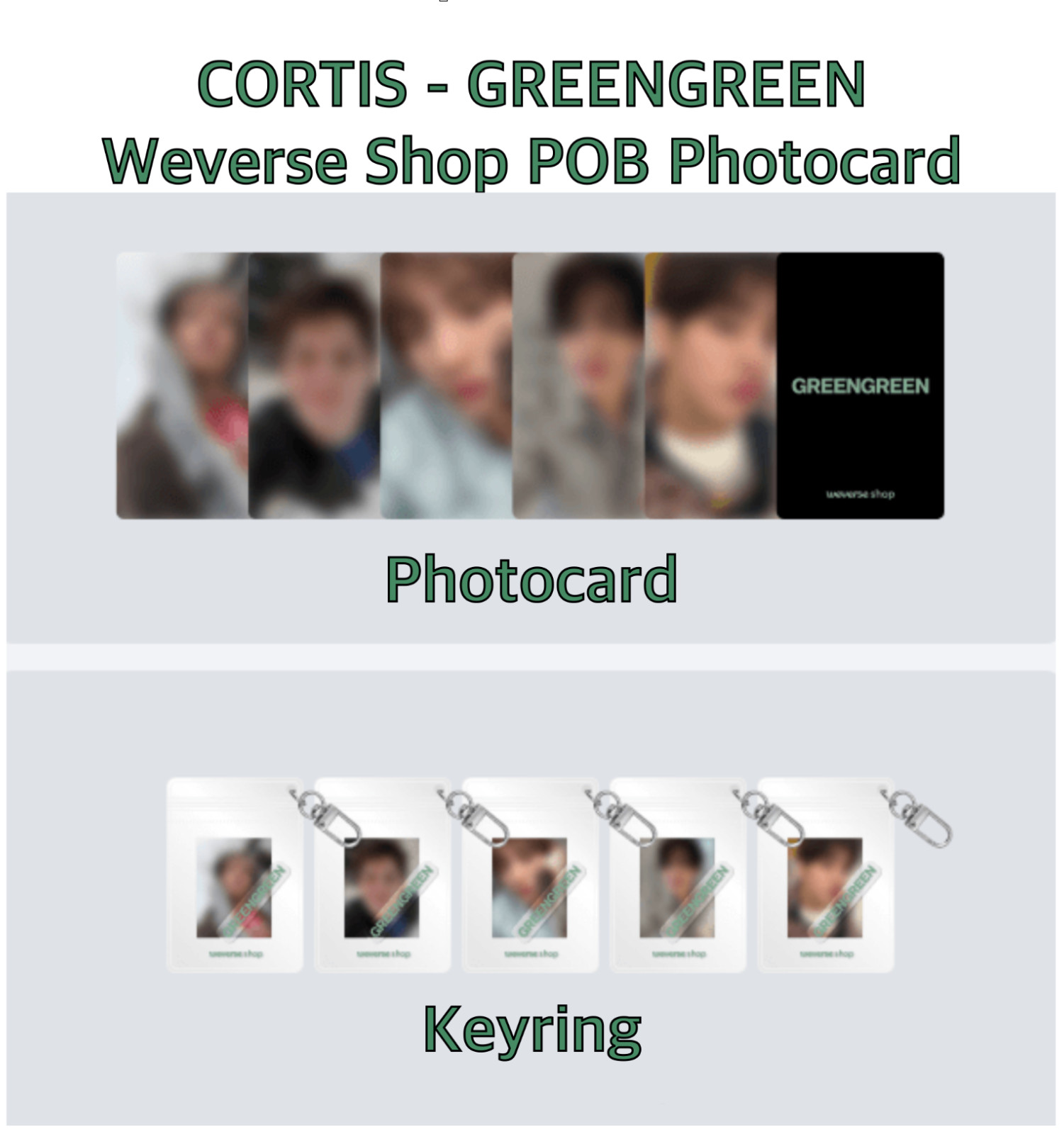 presale [Cortis] 2nd EP - GREENGREEN Weverse Shop POB Photocard