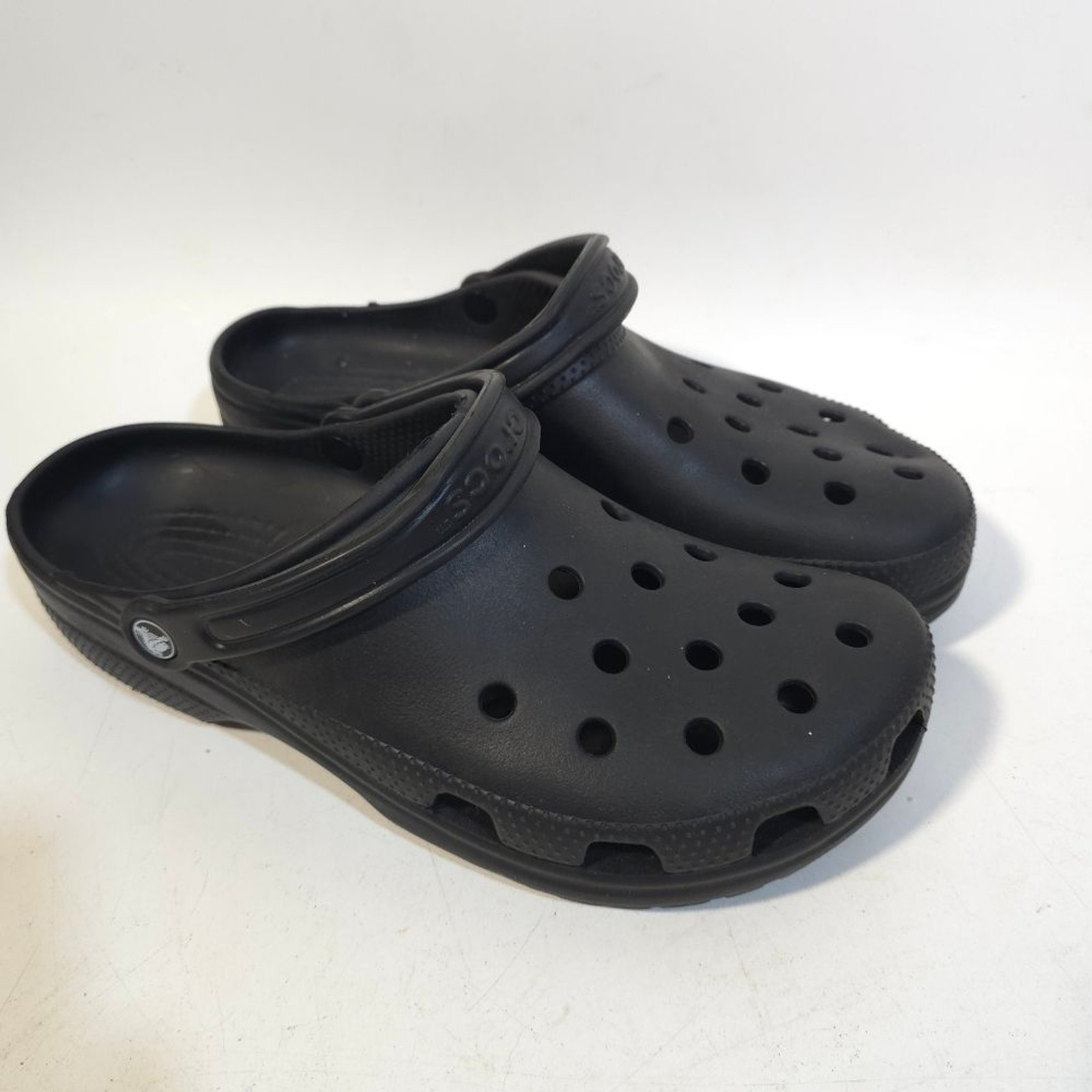 CROCS Black Textured SoleCrocs Classic Clogs Black Men’s Size 13 M Comfort Slip