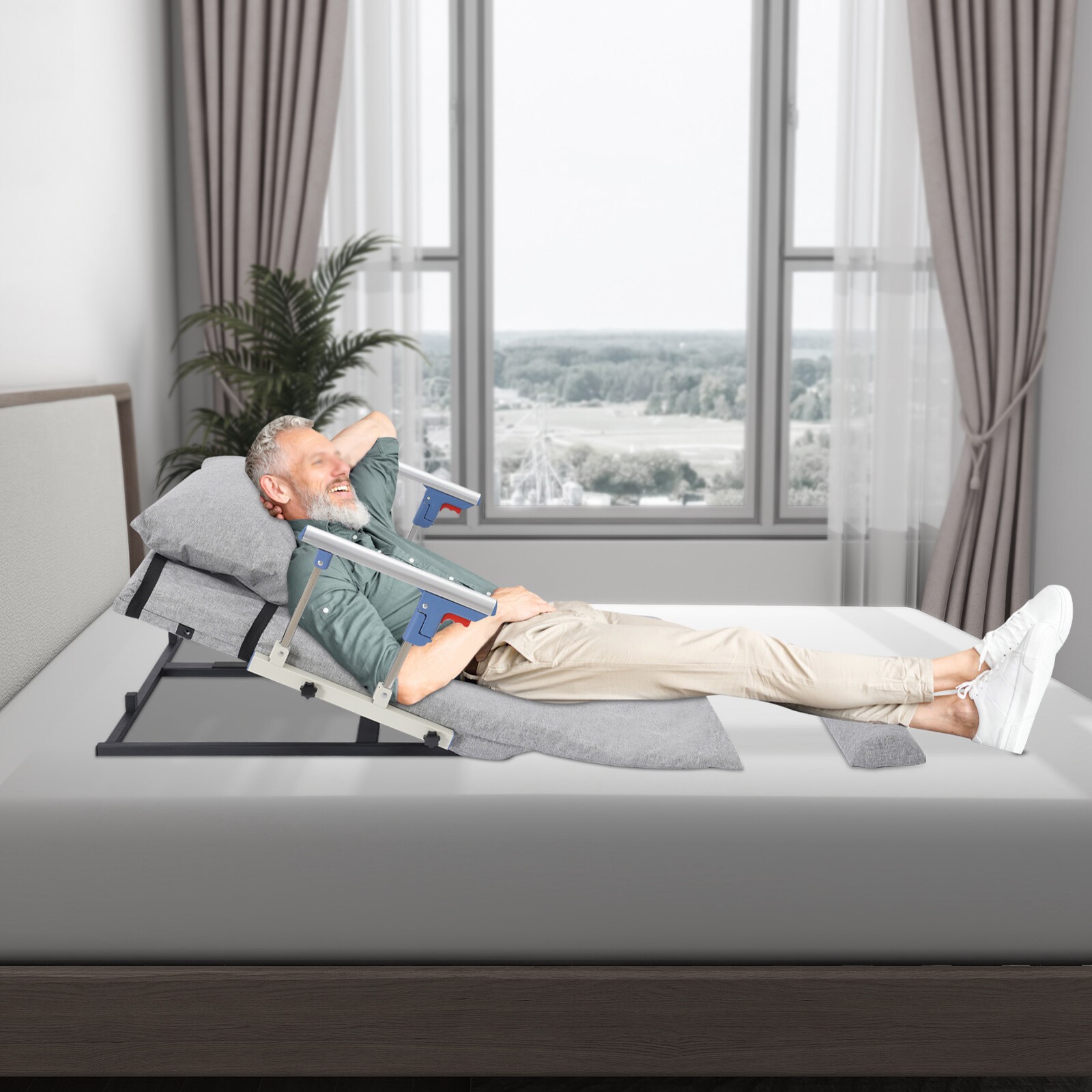 Electric Lifting Bed Backrest Power Lift Bed Backrest Electric Auxiliary Backres