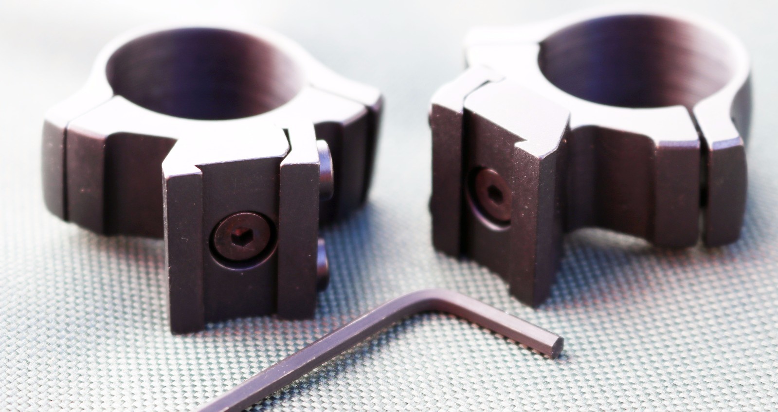 CZ452, CZ455, CZ457 rifle scope mounts, 1 inch rings and bases, STEEL MATTE.