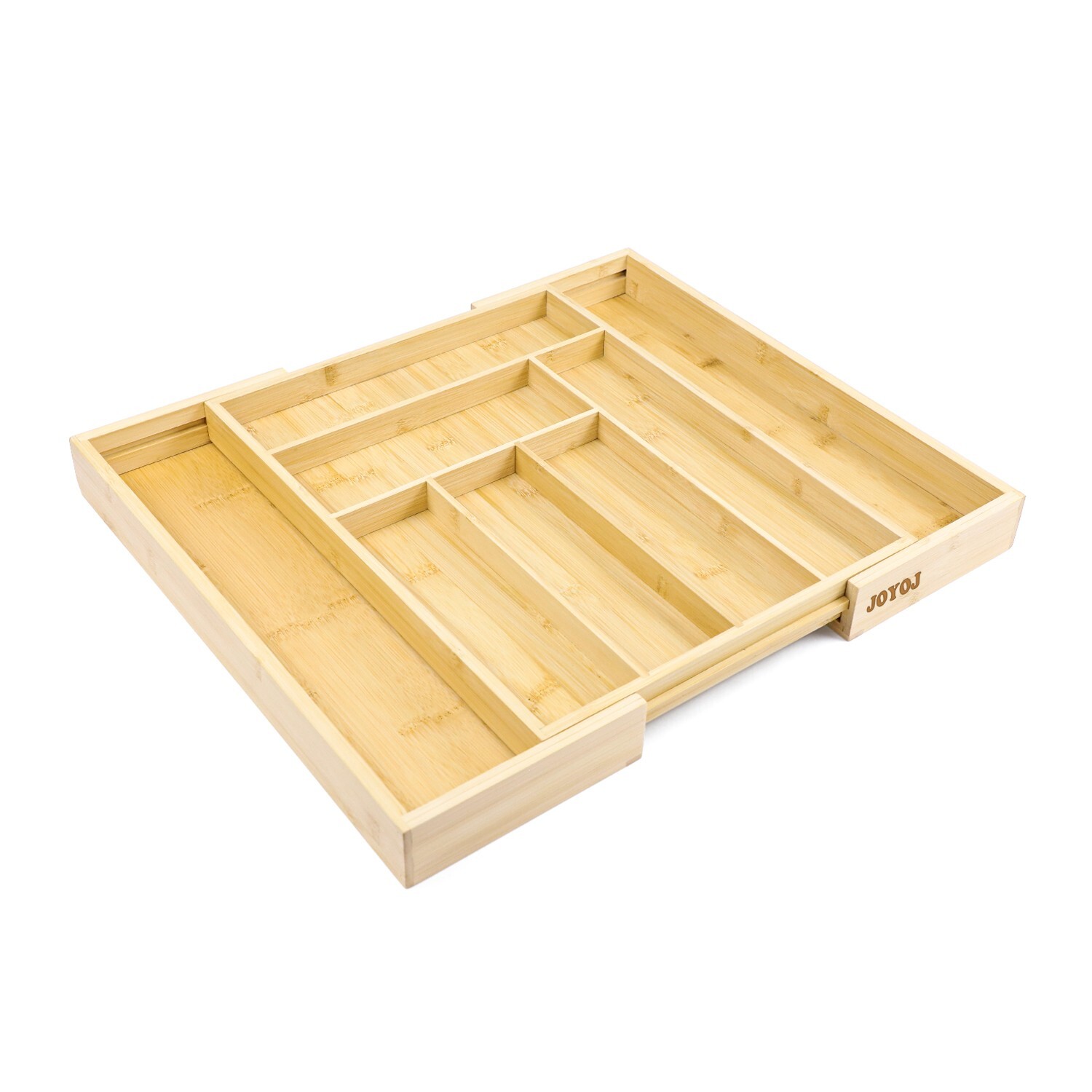 Bamboo Kitchen Drawer Organizer for Utensils Holder, Cutlery Tray and Silverware