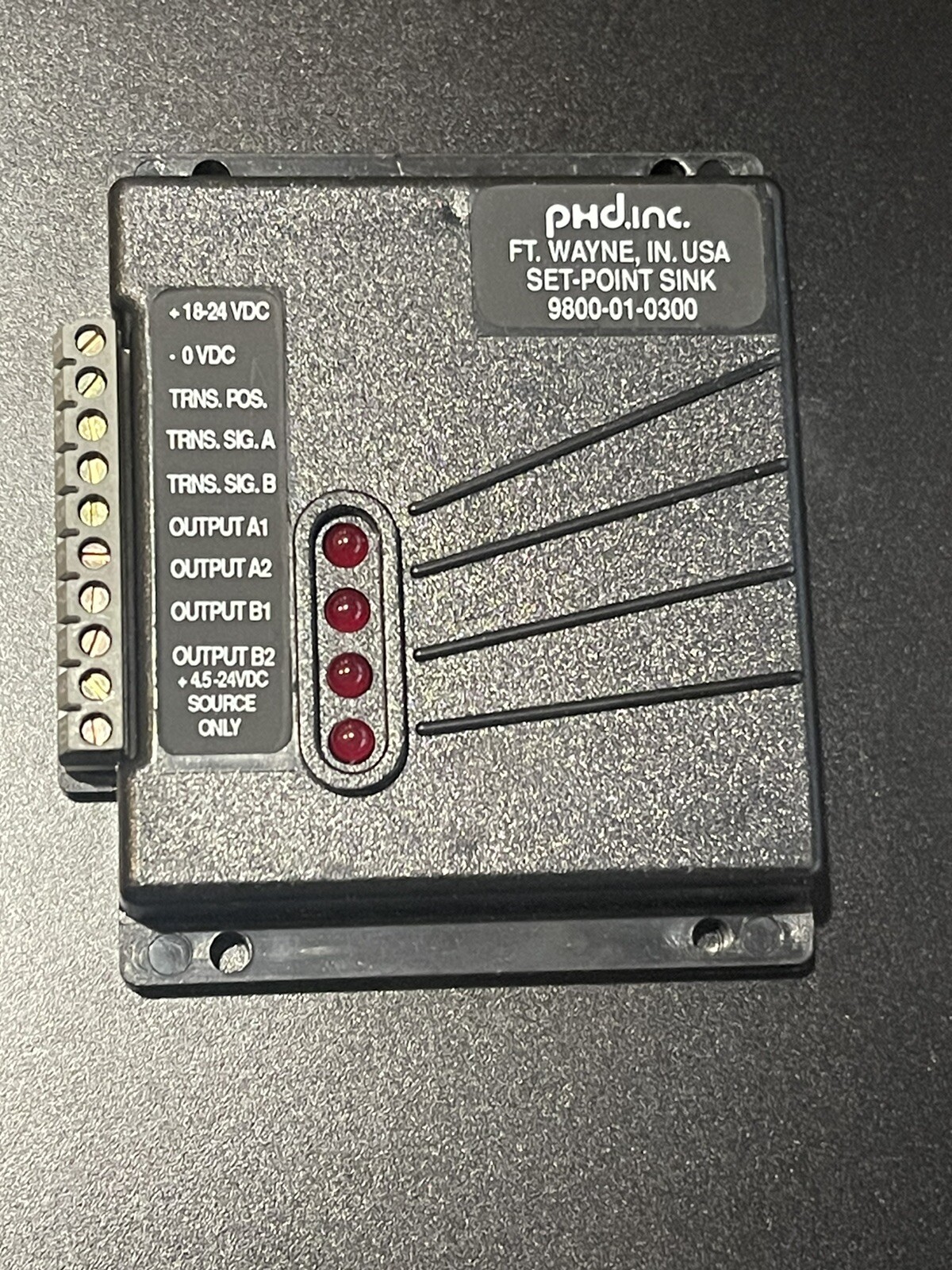 PHD 9800-01-0300 Set Point Module Sink NPN Linear Hall Effect 24VDC