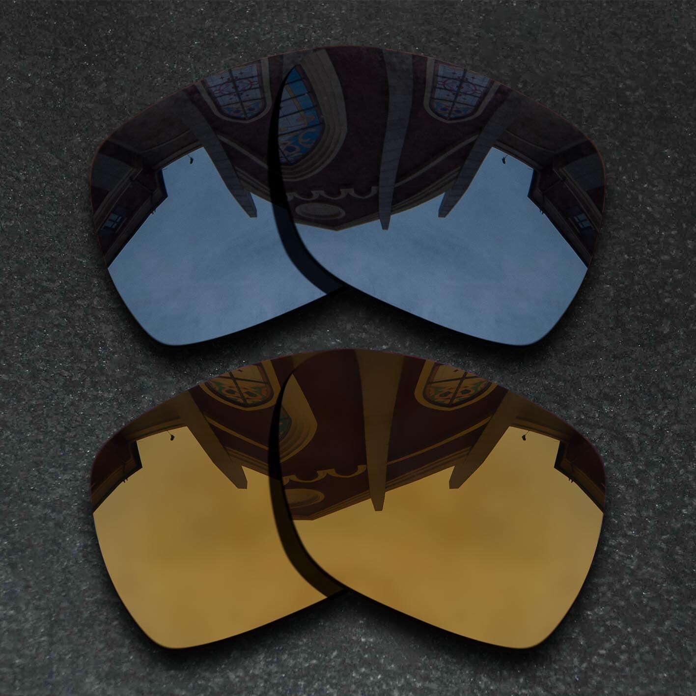 Black&Copper Polarized Replacement Lenses For-SPY Optic Cyrus Antiscratch