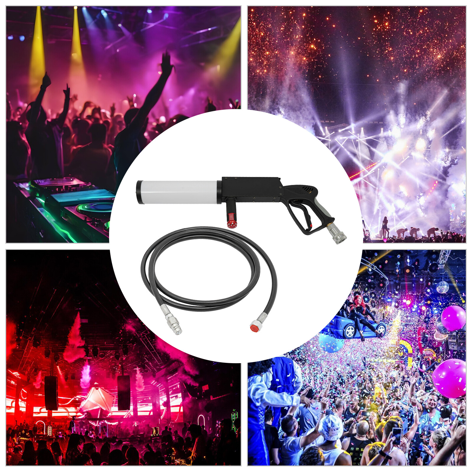 CO2 Cannon CO2 Handheld DMX Blaster DJ Disco Stage 50W C02 Jet +3M CO2 Hose Sale