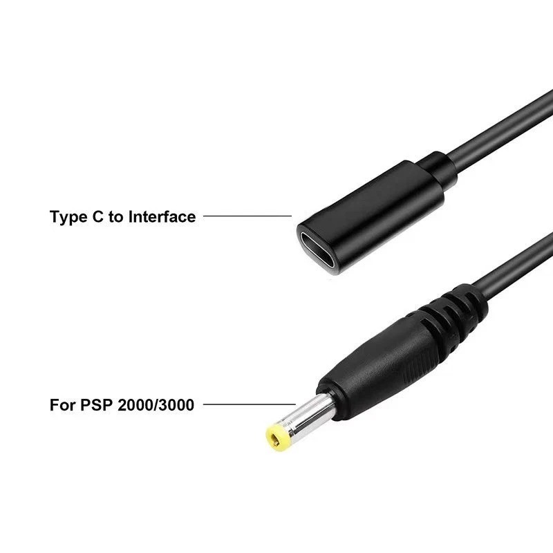 USB C Charging Cable for Sony PSP 1000 2000 3000 Type C Power Cord