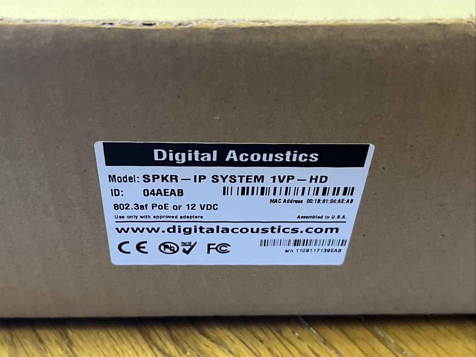 Quam QM-IP-SYS-1VP Square Wall Mount Loudspeaker w/ Digital Acoustics IP7-MSR