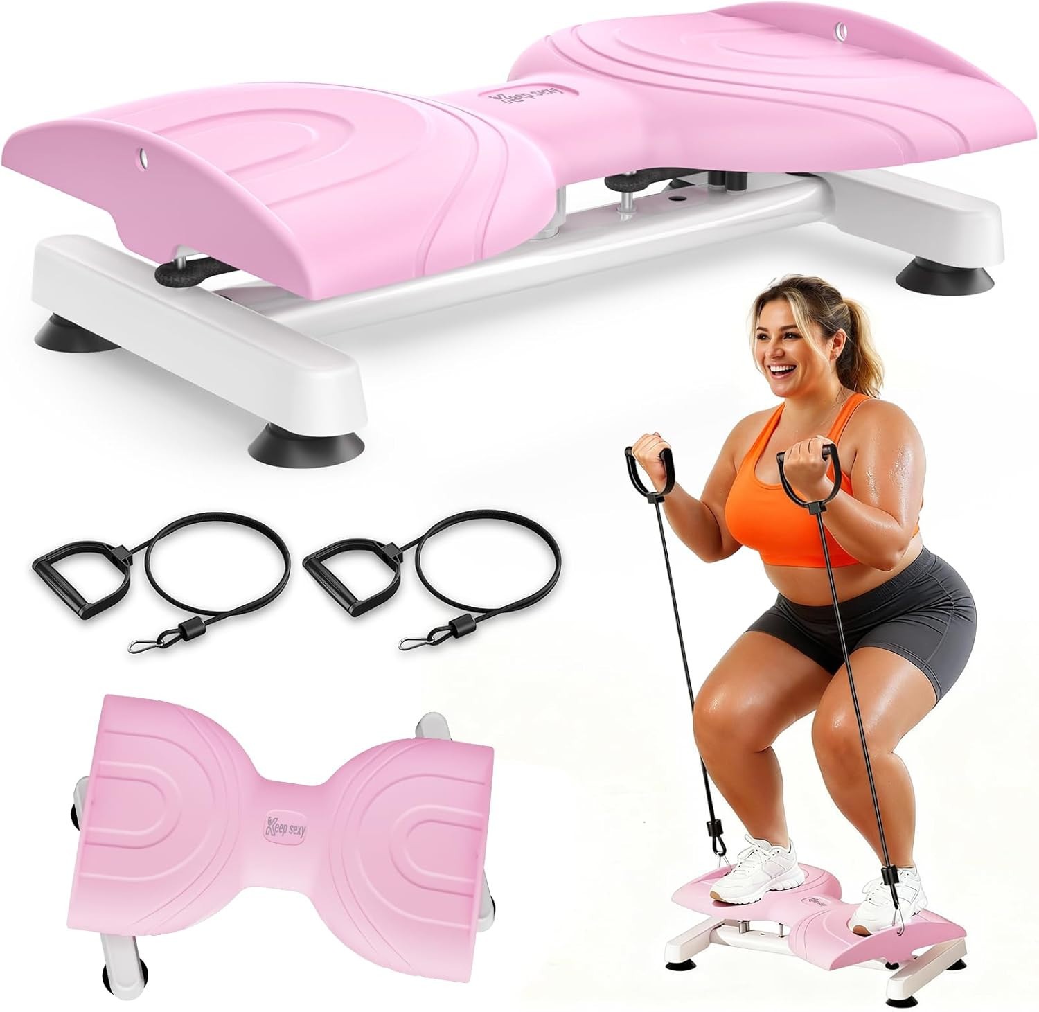 Keep Sexy Waist & Ab Twister Machine Exerciser 265 Lbs Capacity, Ultra-Quiet New