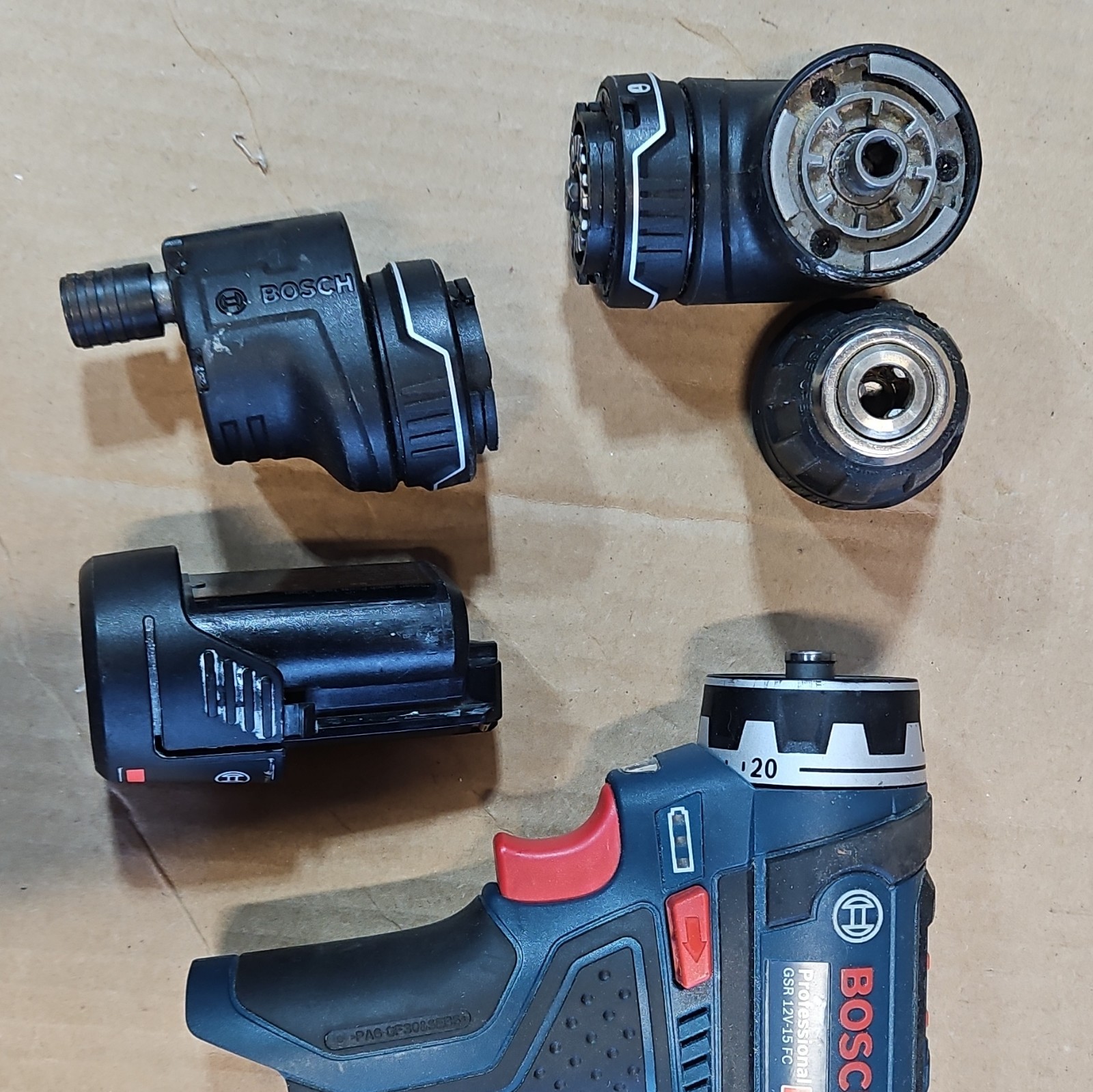 Bosch GSR 12V-15 FC 12V Li-Ion 30Nm Drill/Driver 10mm Keyless 5pc
