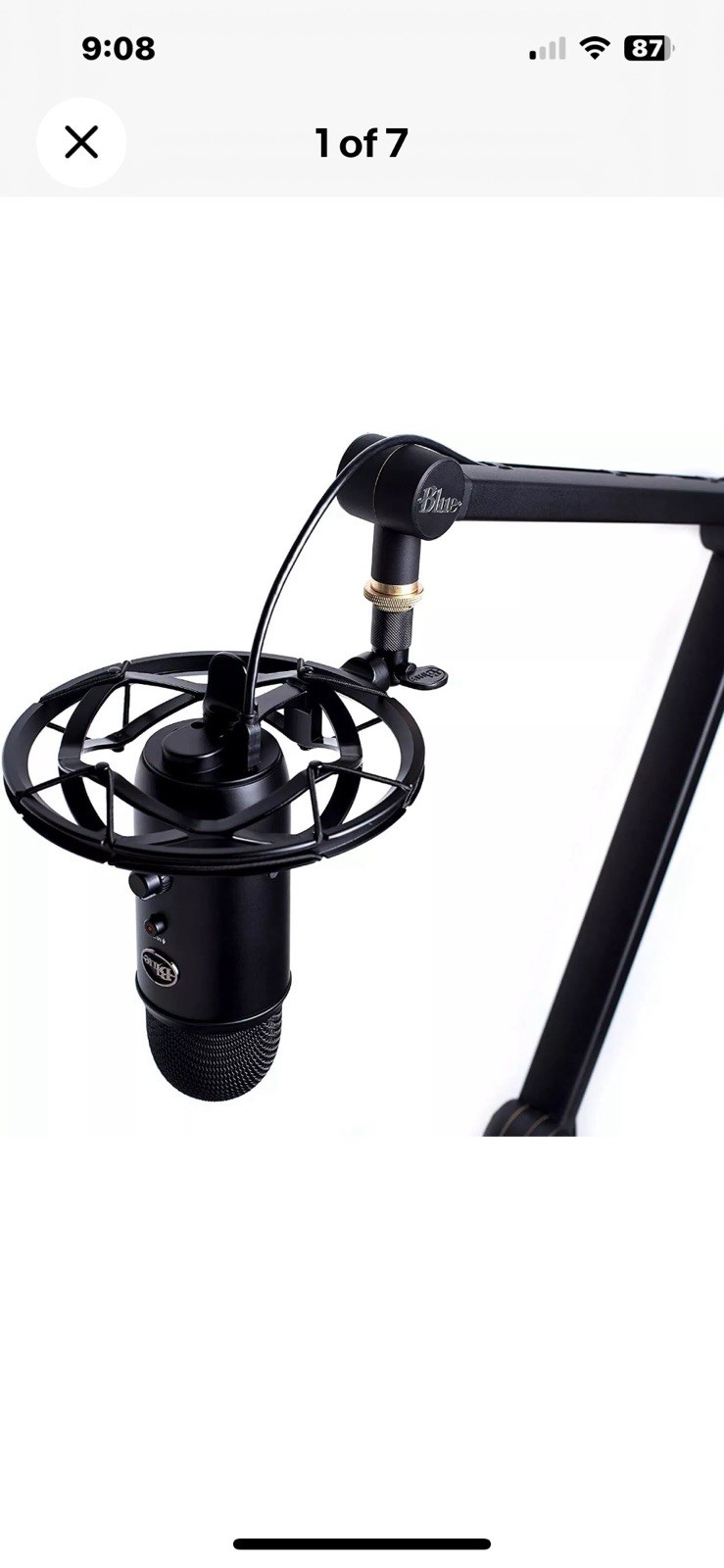 Logitech Blue Radius III Custom Shockmount for Yeti and Yeti Pro USB Microphones