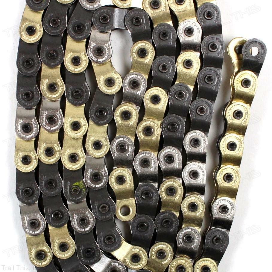 Shadow Conspiracy Interlock V2 1/8" Gold Black Silver Half Link BMX Bike Chain