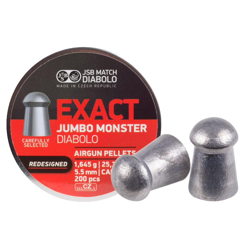 JSB Diabolo Exact Monster Redesigned .22 Cal, 25.39 gr-200 Ct
