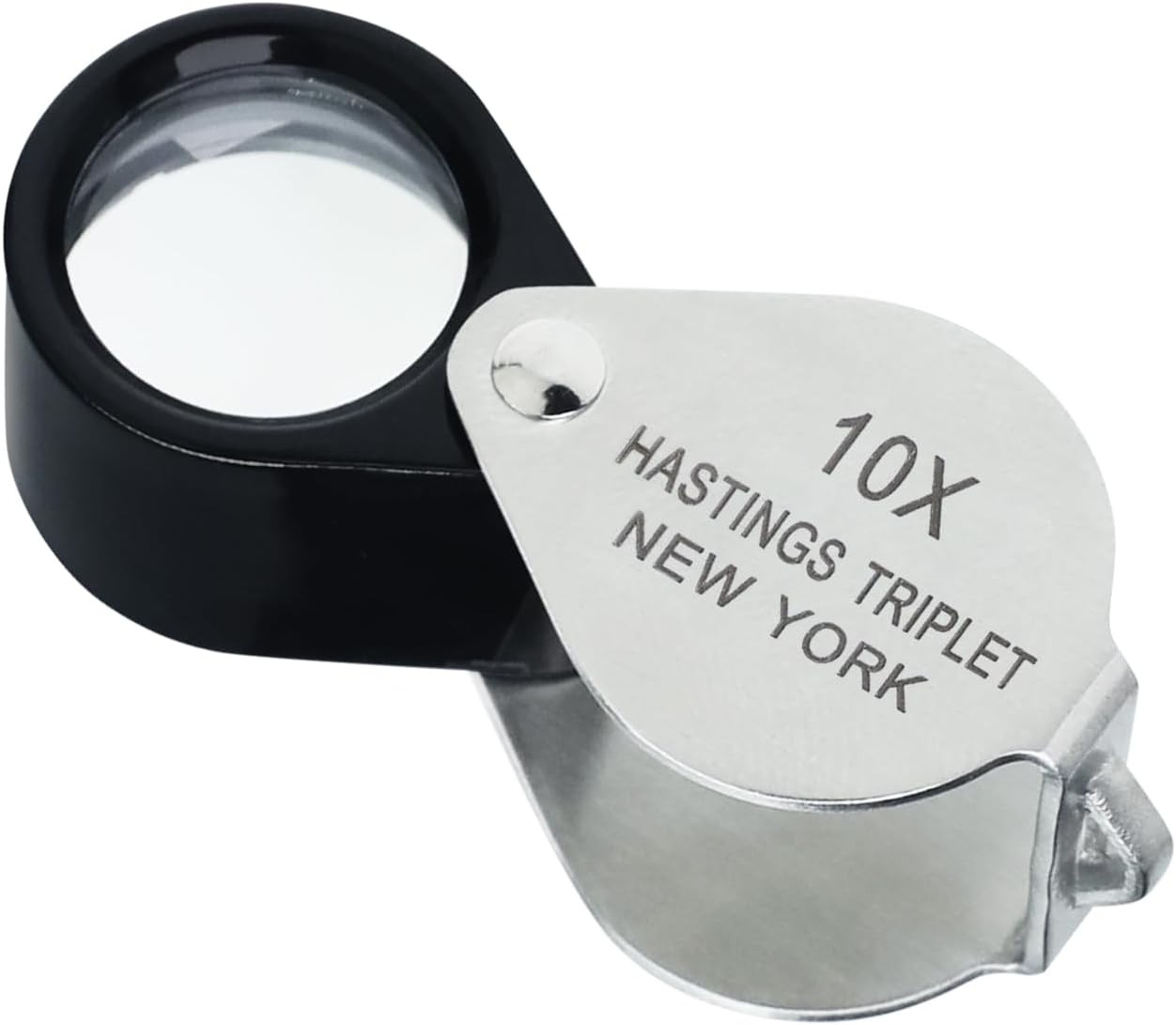 Hastings Triplet Loupe 10X Jewelers Loupe Foldable Pocket Loupe Magnifier G