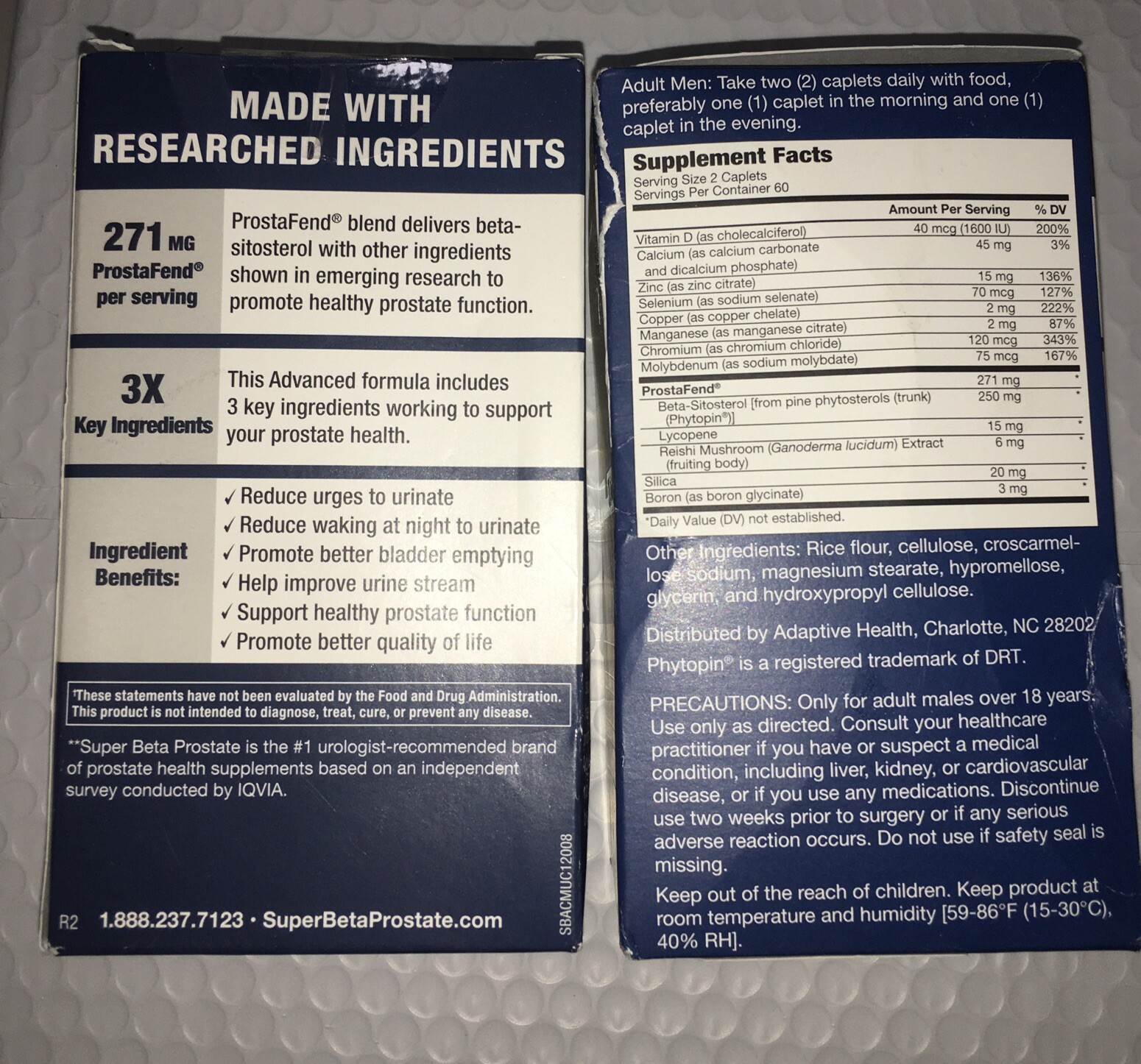 (2 )~Pack Super Beta Prostate Advanced Supplement 2x120 Cap (240) Exp 04/2027