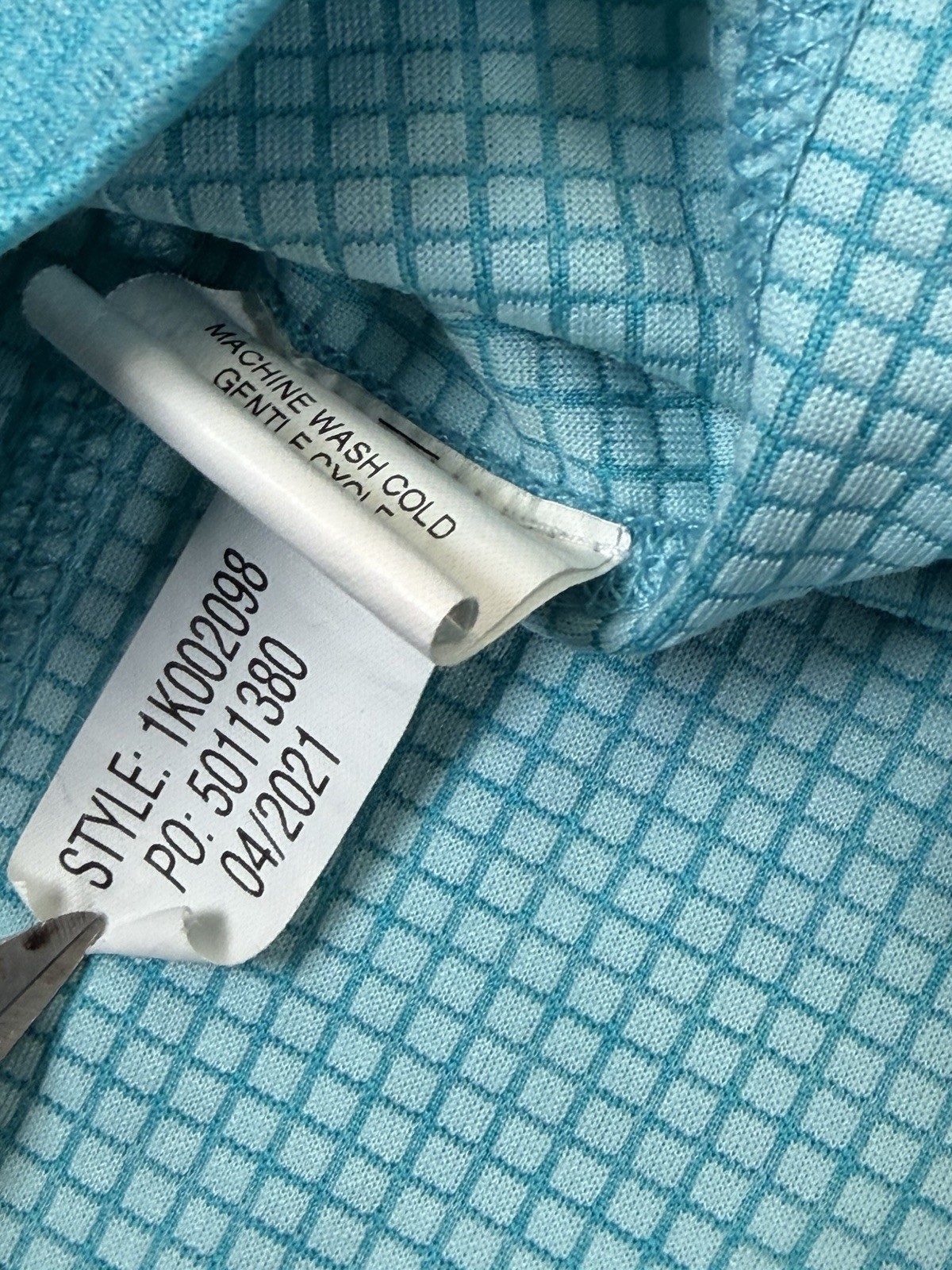 Vineyard Vines Pullover Mens XL Turquoise Performance Quarter Zip Long Sleeve