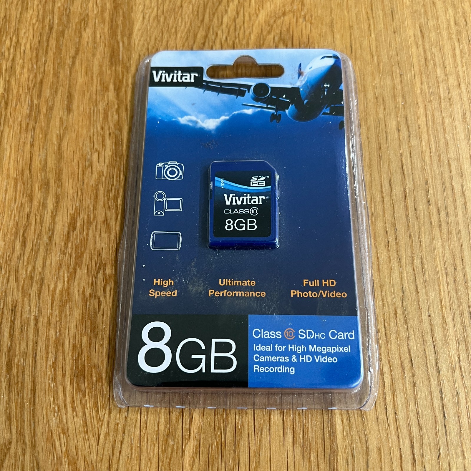 SEALED Vivitar 8GB Class  SDHC Memory Card Camera Camcorder New