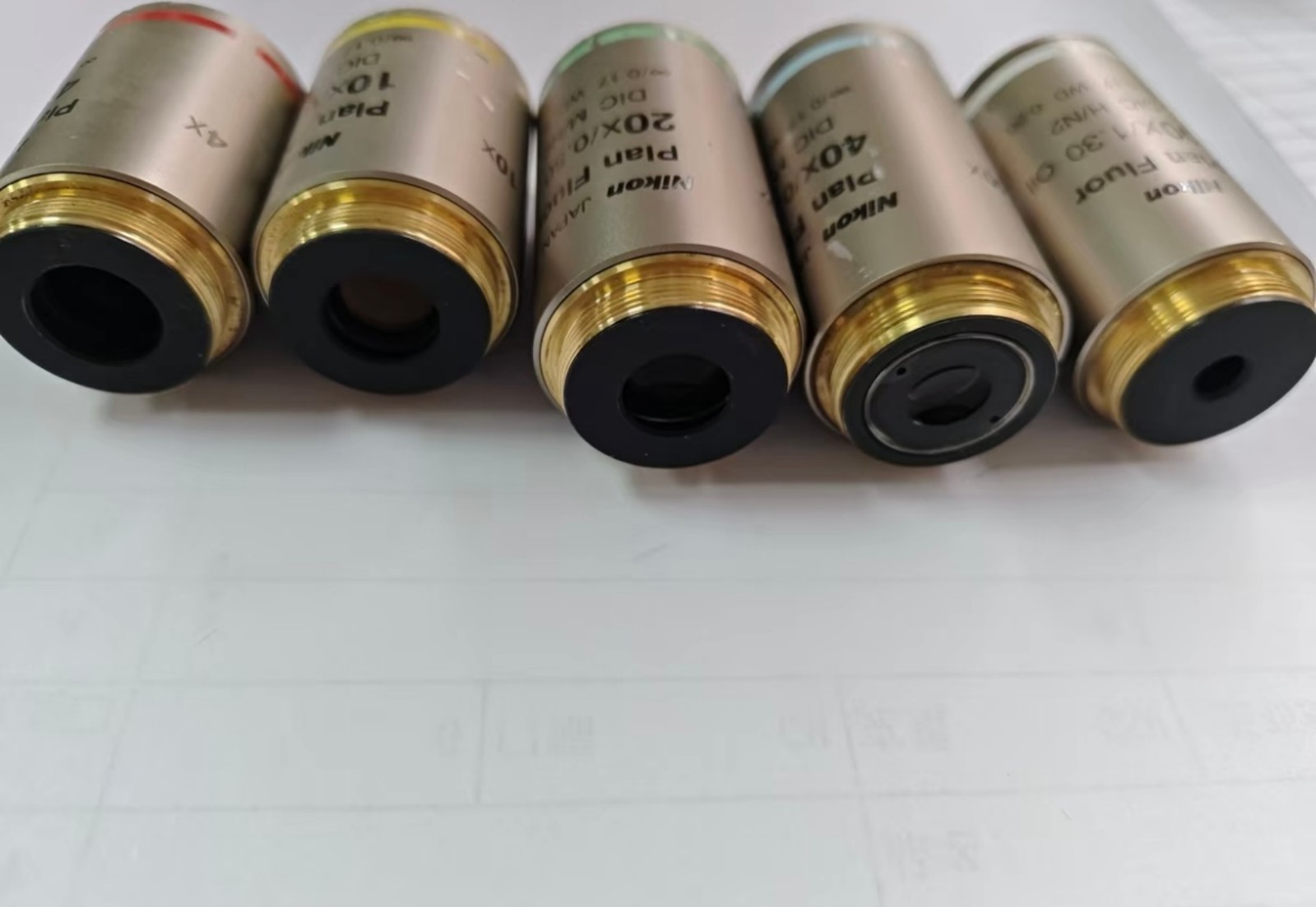 Nikon DIC Microscope objective Plan Fluor 4/10/20/40/100 Infinity suit