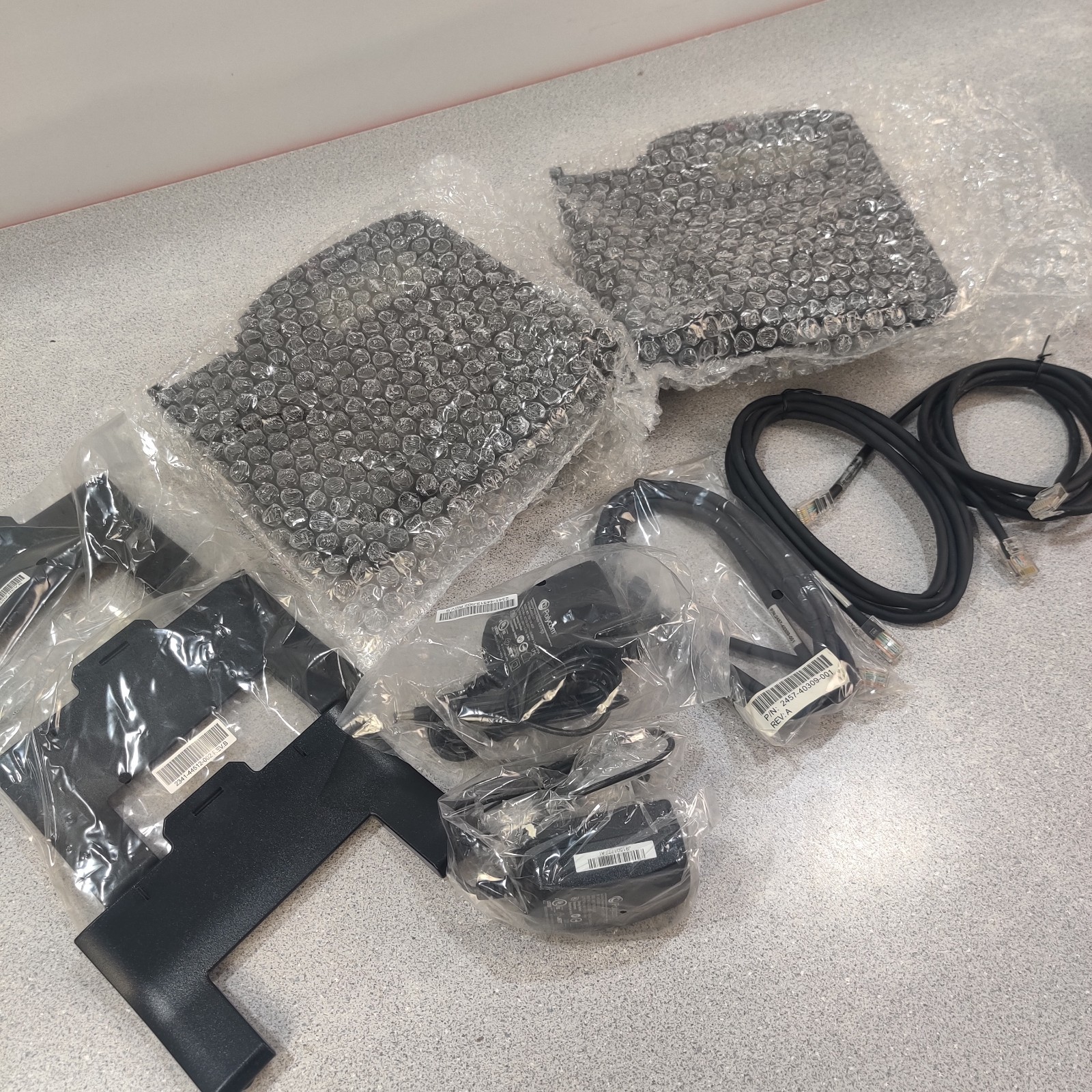 EXTRA PARTS FOR Polycom VVX 311 2201-48350-001 (BASES, CORDS, STANDS, ETC.
