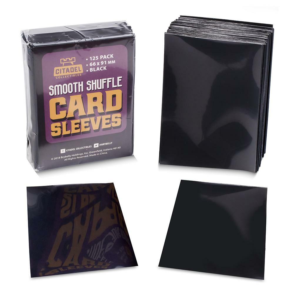 Smooth Shuffle Black Card Sleeves, 125-Pack Gpla-551