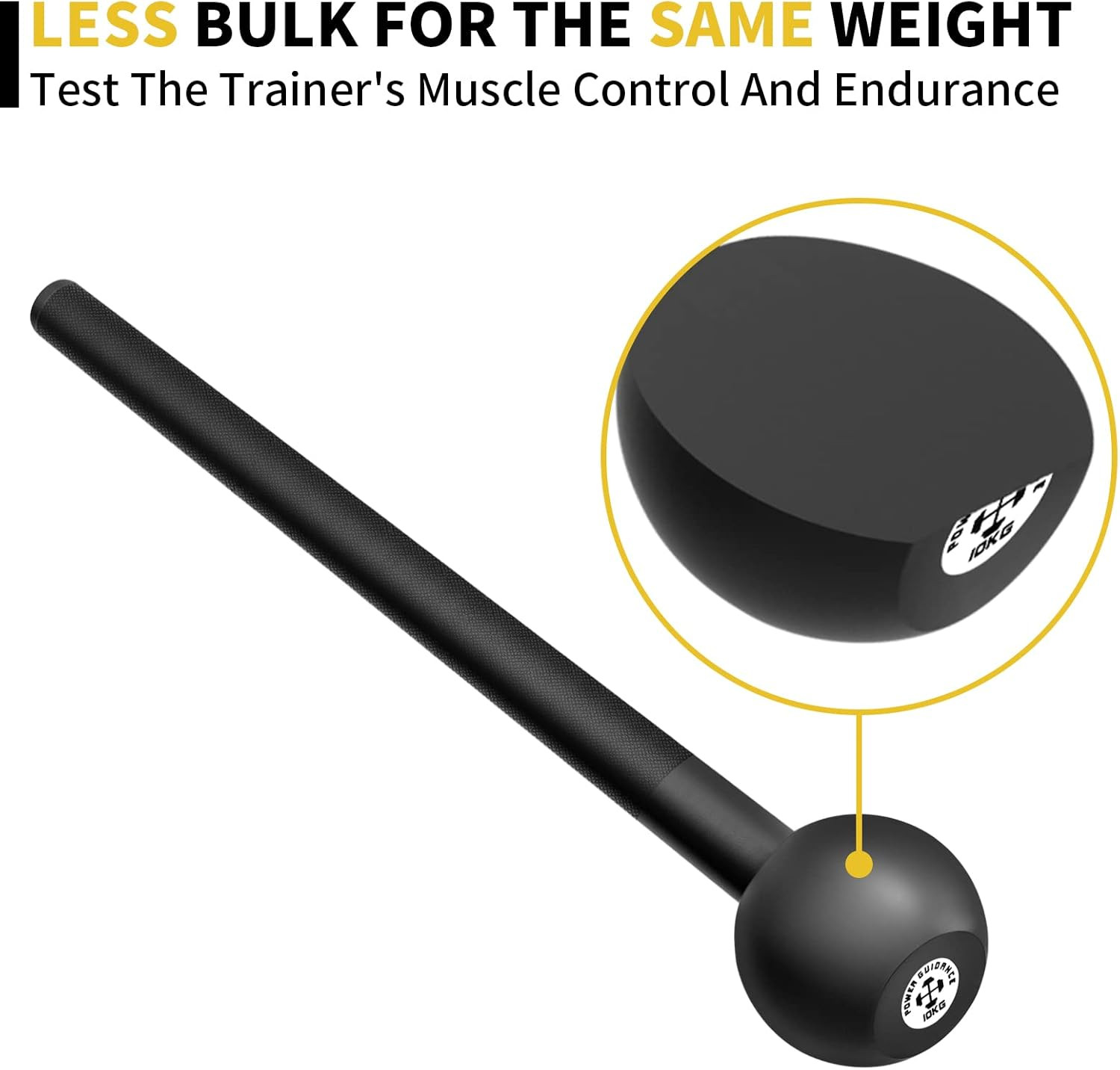 POWER GUIDANCE Steel Mace Macebell Cast Iron Training Full Body Workout, Shoulde