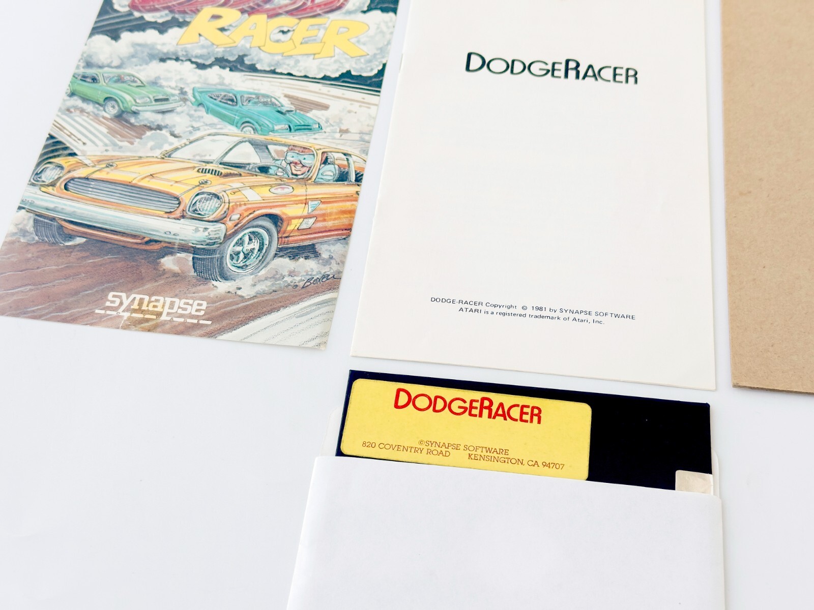 Dodge Racer - Synapse Software - 1981 / Atari 400/800