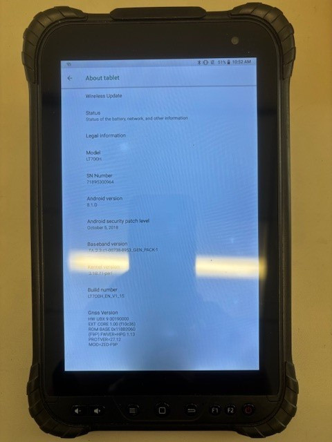 CHC Navigation LT700 Tablet with X-PAD software *used*