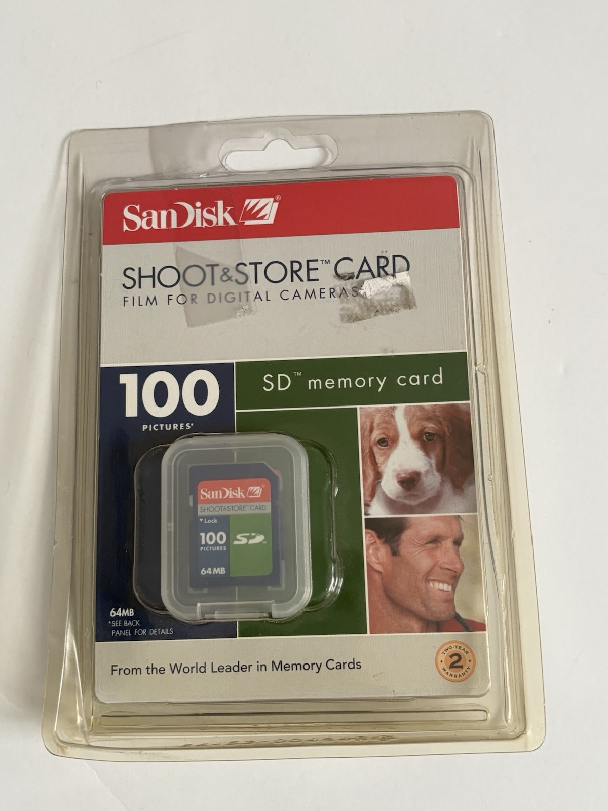New SanDisk 64 MB Shoot & Store Secure Digital Memory Card (SDSDS-64-A10)