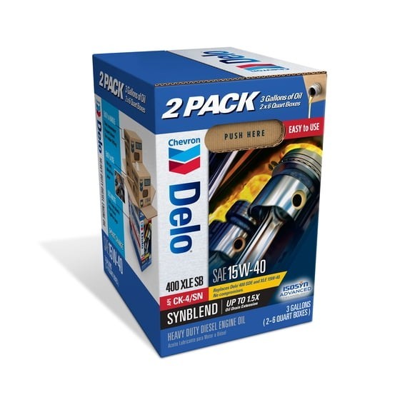 DELO XLE SB Synthetic Blend Diesel Oil SAE 15W-40, 3 Gallon