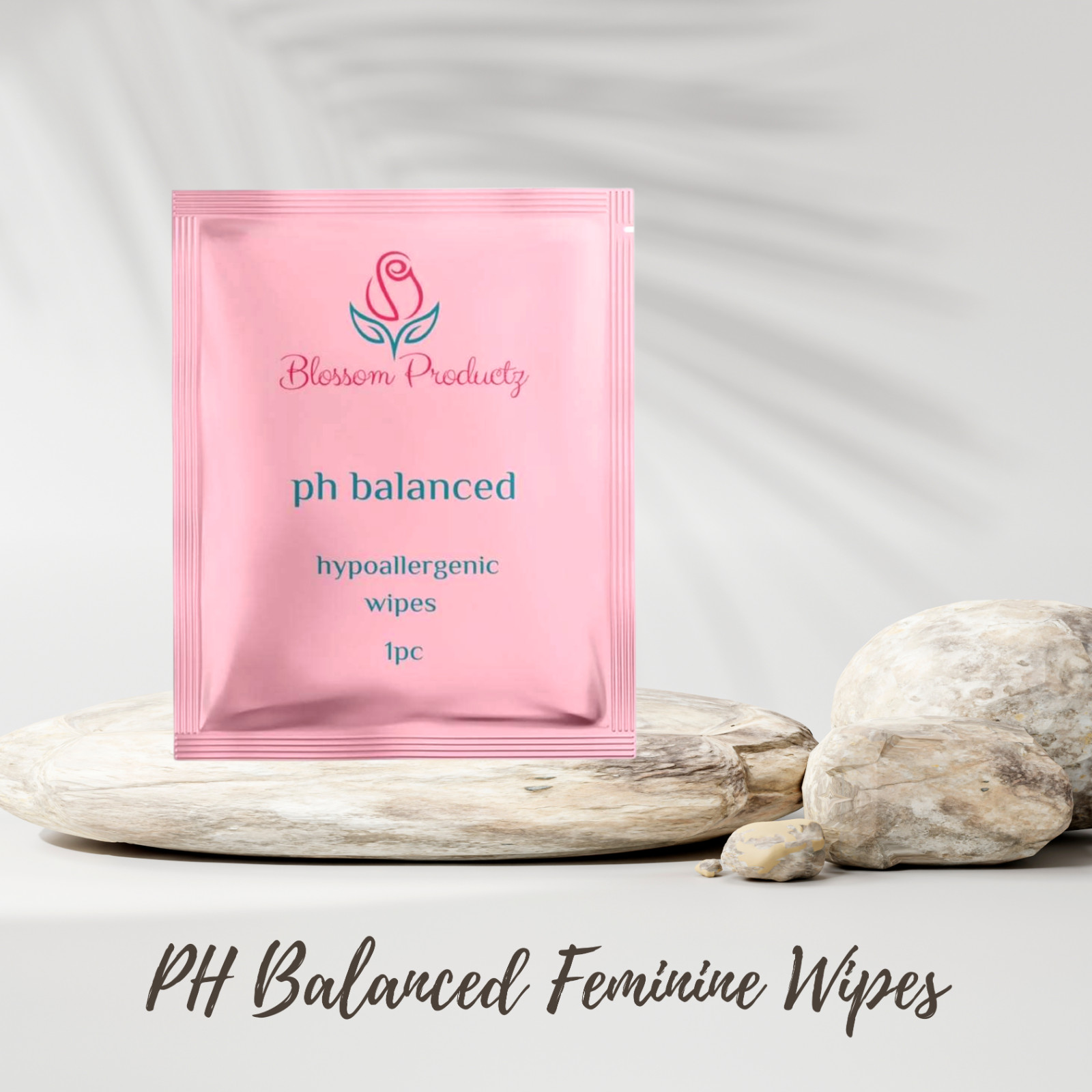 Blossom Productz 10 PH Balanced Gentle Feminine Wipes Women Individually Wrapped