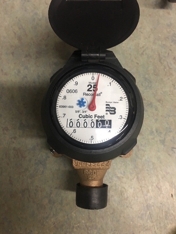 Badger 5/8x3/4 M25 Brass Water Meter