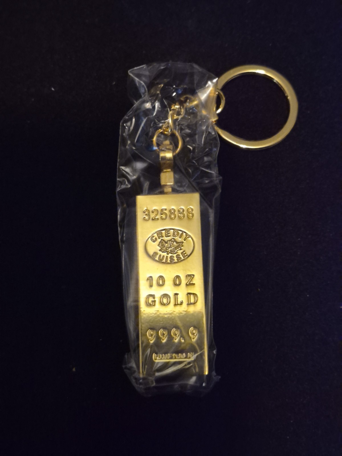 10000 Matches Gold Bar Keychain Kerosene Lighter Waterproof Reusable EDC Tool