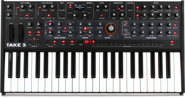 Sequential Take 5 Compact Polyphonic Analog Synthesizer