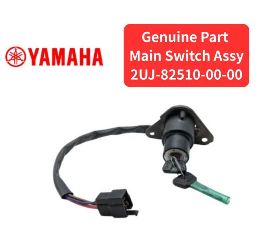 Yamaha OEM Main Switch Assy 2UJ-82510-00-00 XV250 Route 66 1988–1990 New Genuine