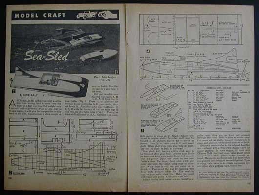 14" Hydroplane & Model Circus Elephant 1954 HowTo build PLANS