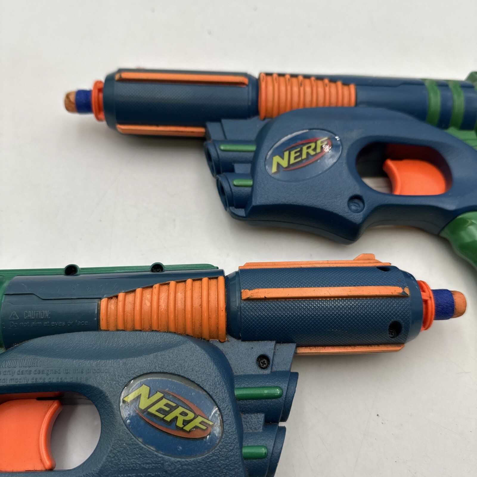 Vtg Nerf Eliminator Foam Dart Blasters 2003 Tech Target RARE TESTED EUC