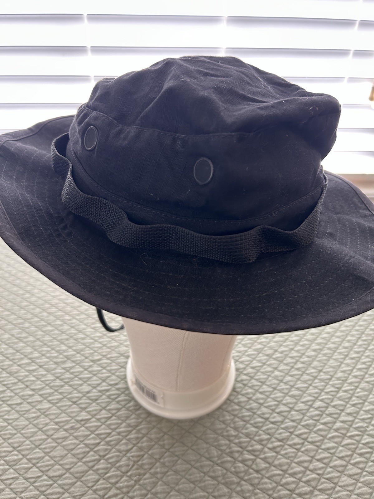 R & B USGI SUN Black BOONIE HAT Mil-Spec H-43577 Size 7