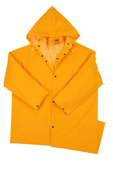 Westchester Industrial Raincoat Yellow 4148 Size Large .35MM PVC/Polyester