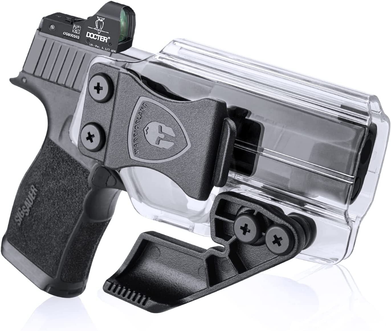 IWB Clear Holster Optic Cut&Claw Sig P365/P365 SAS/P365X/P365XL Pistol Right