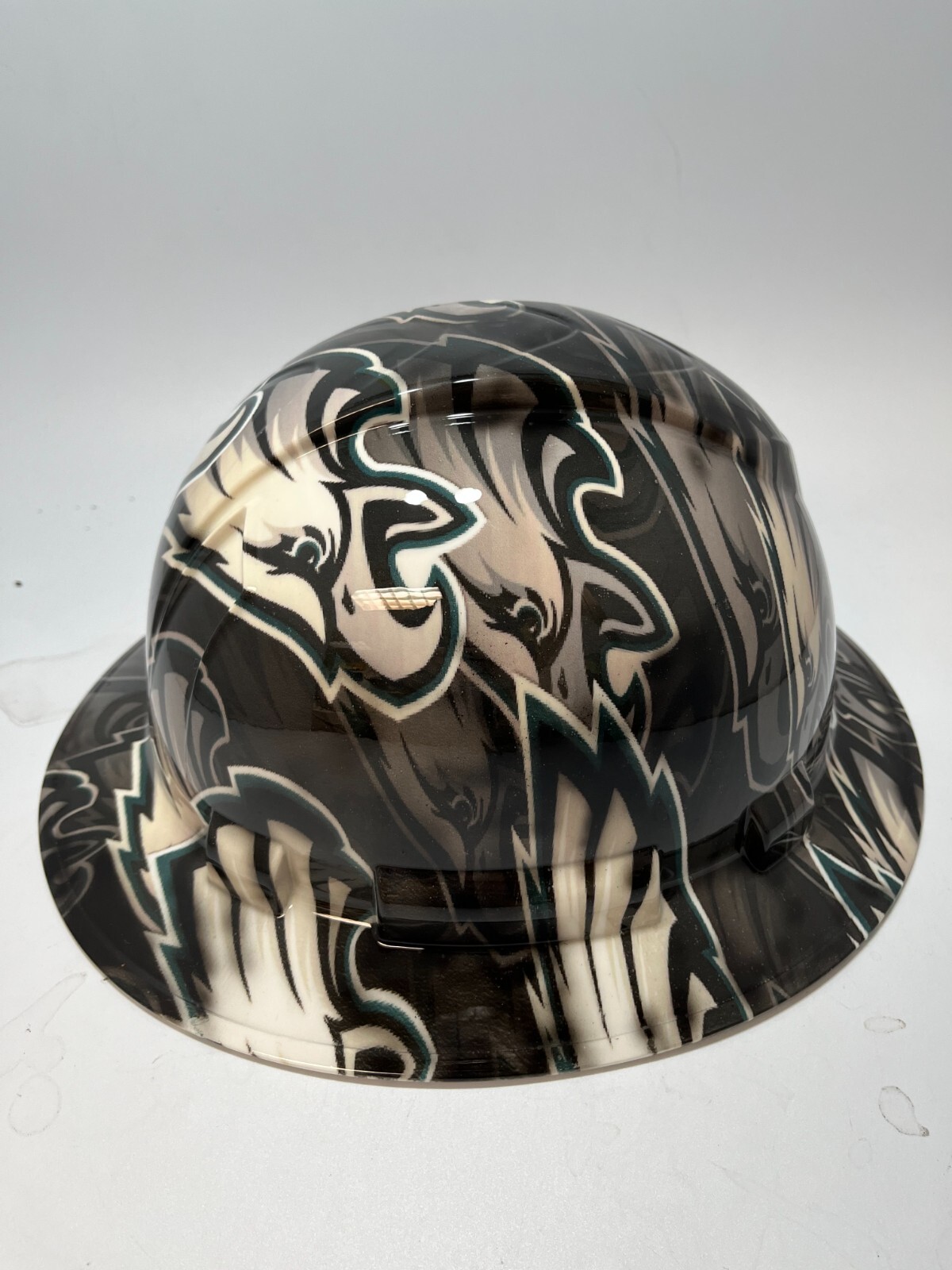 New Full Brim Hard Hat Custom Hydro Dipped PHILADELPHIA EAGLES