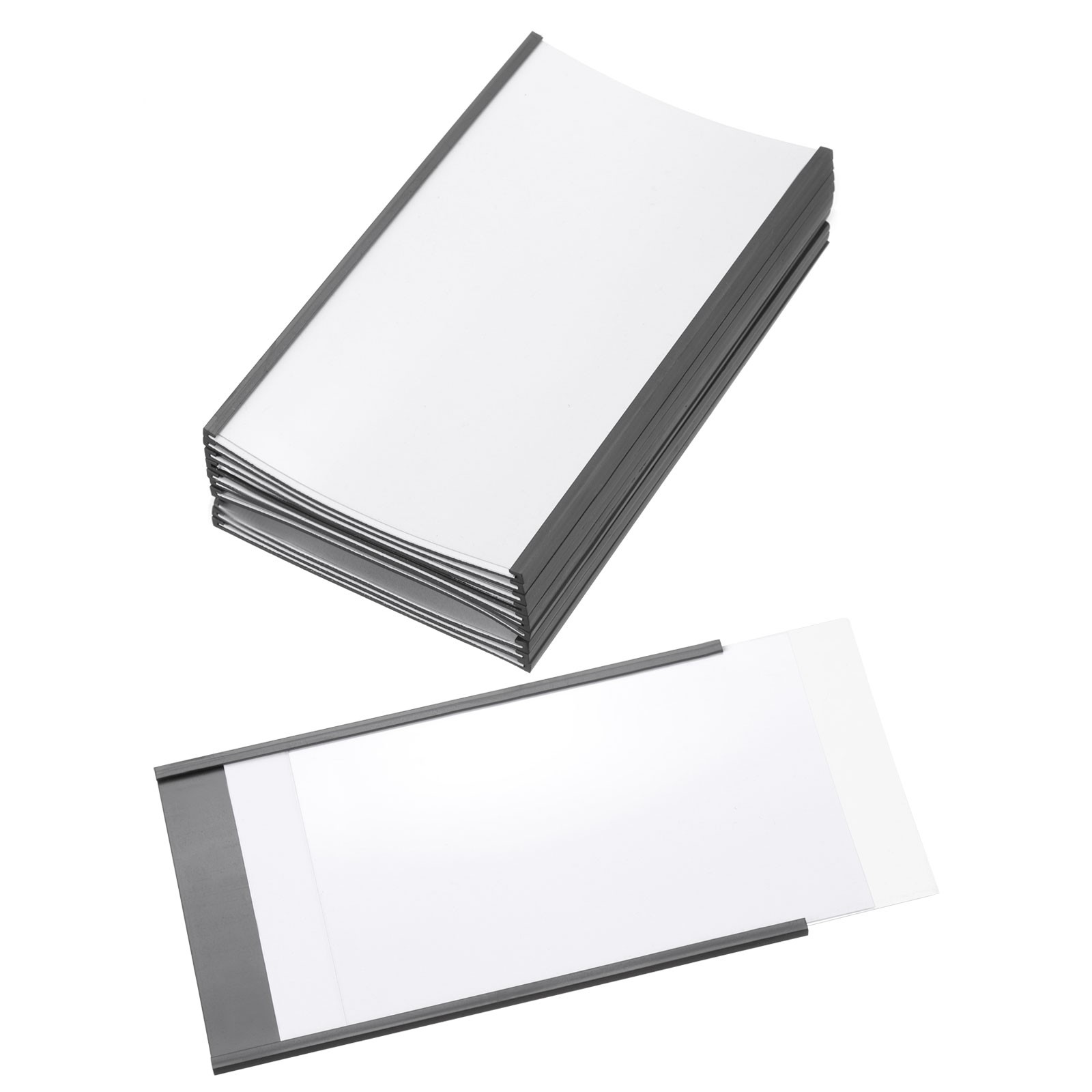 10 Pcs Magnetic Label Holder 5" x 3" with Paper Inserts C Channel