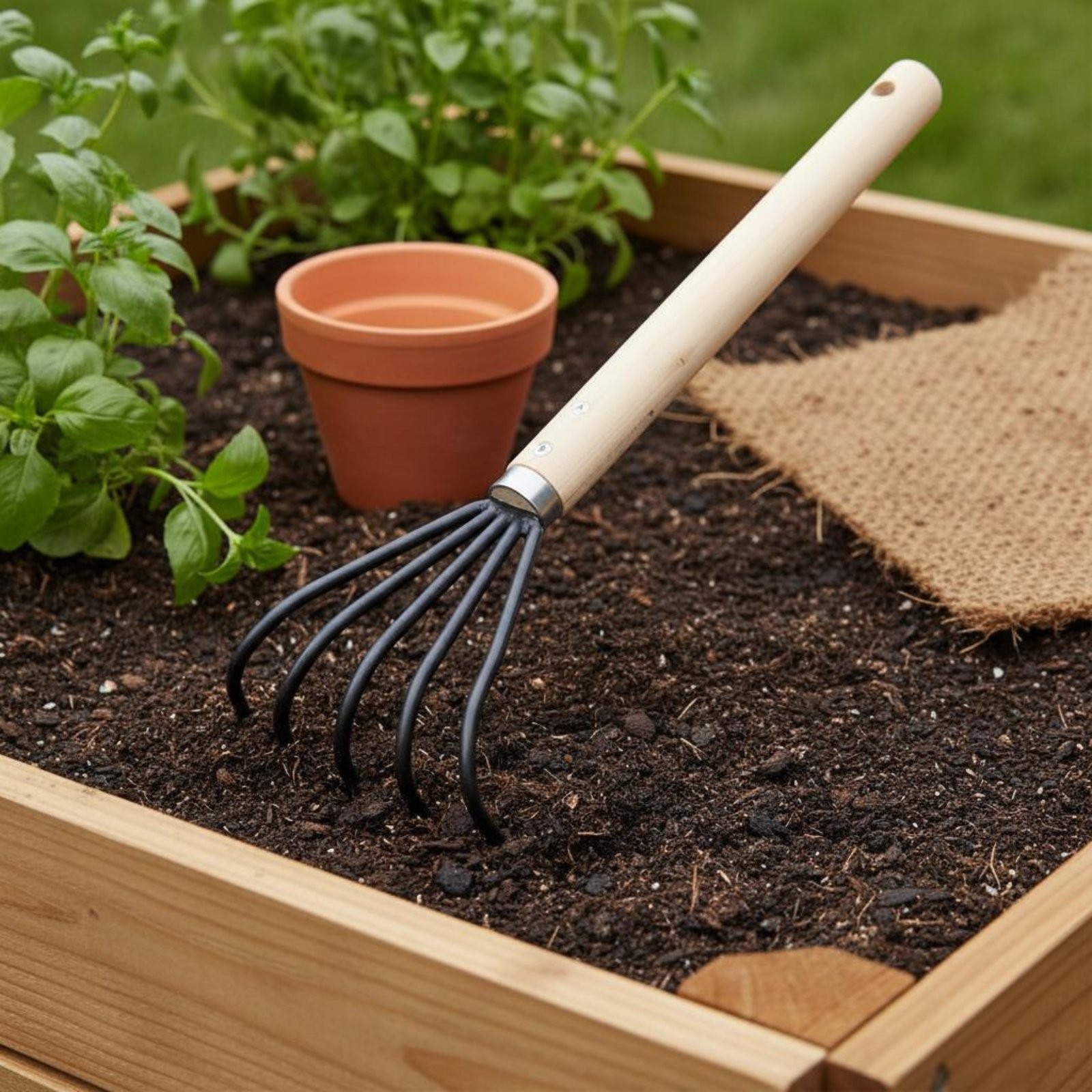 5-Prong Rake Five Tines Seafood Digging Rake Multi-Use for Beach