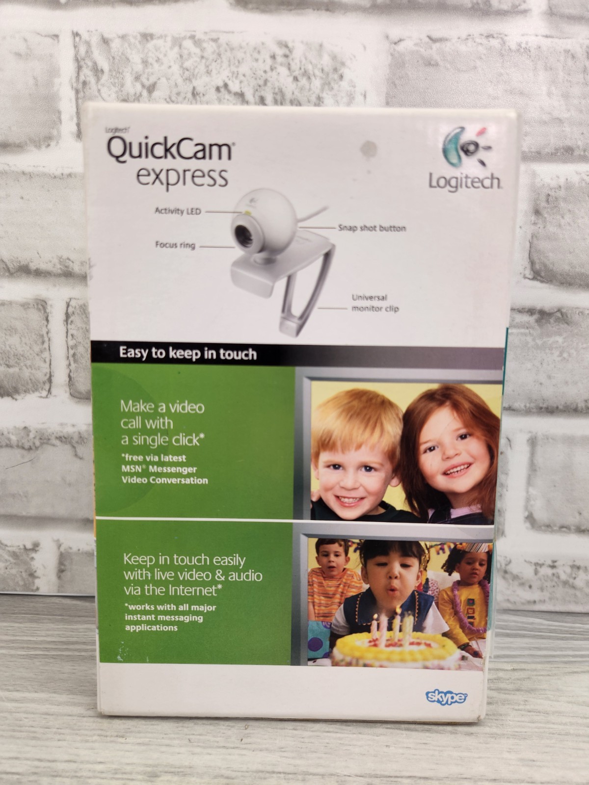 Logitech QuickCam Express USB Webcam Sealed New in Box Vintage Tech PC Retro