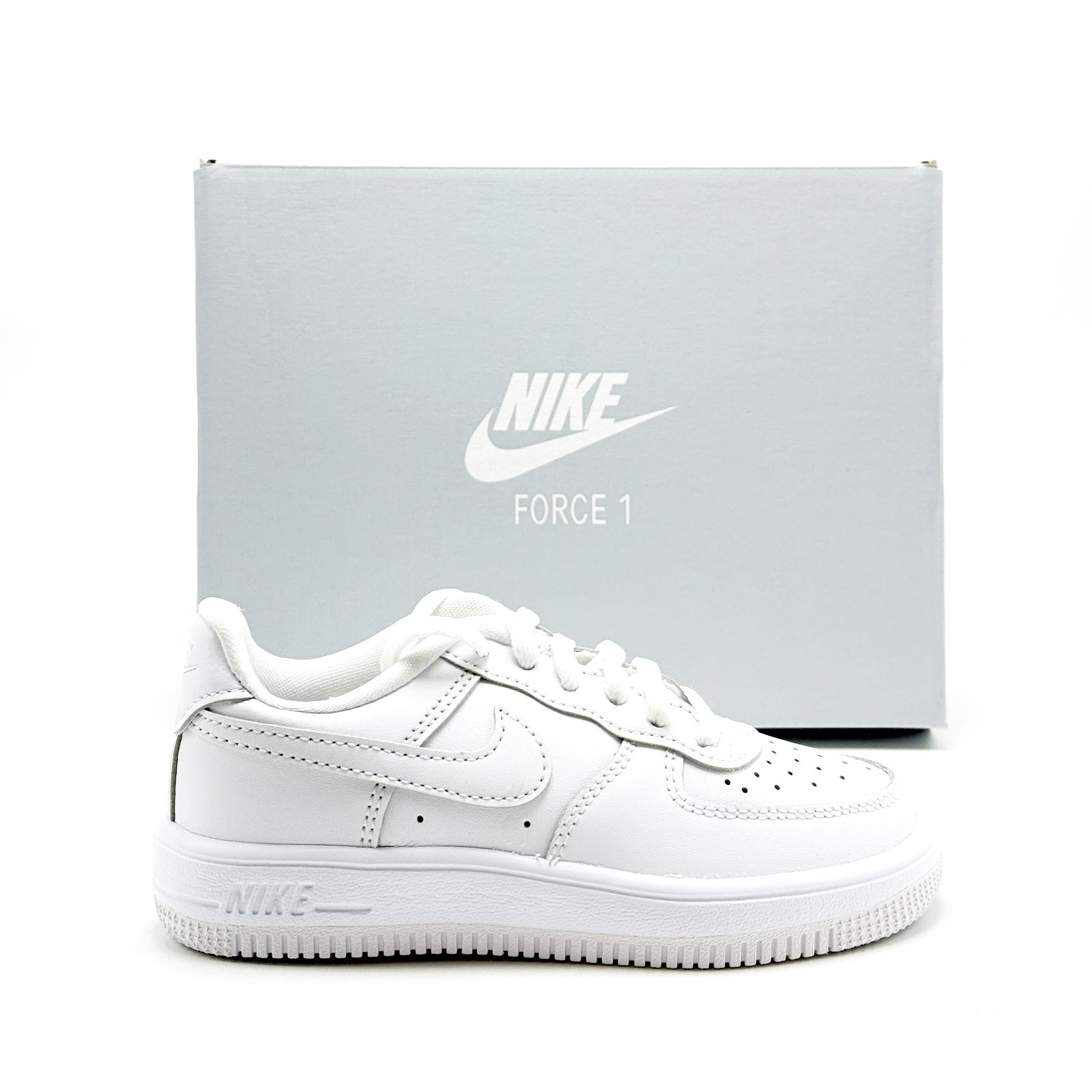 *NEW* Pre-School Kids Nike Air Force 1 Low LACE (PS) White/White (IF1673 100) 👍