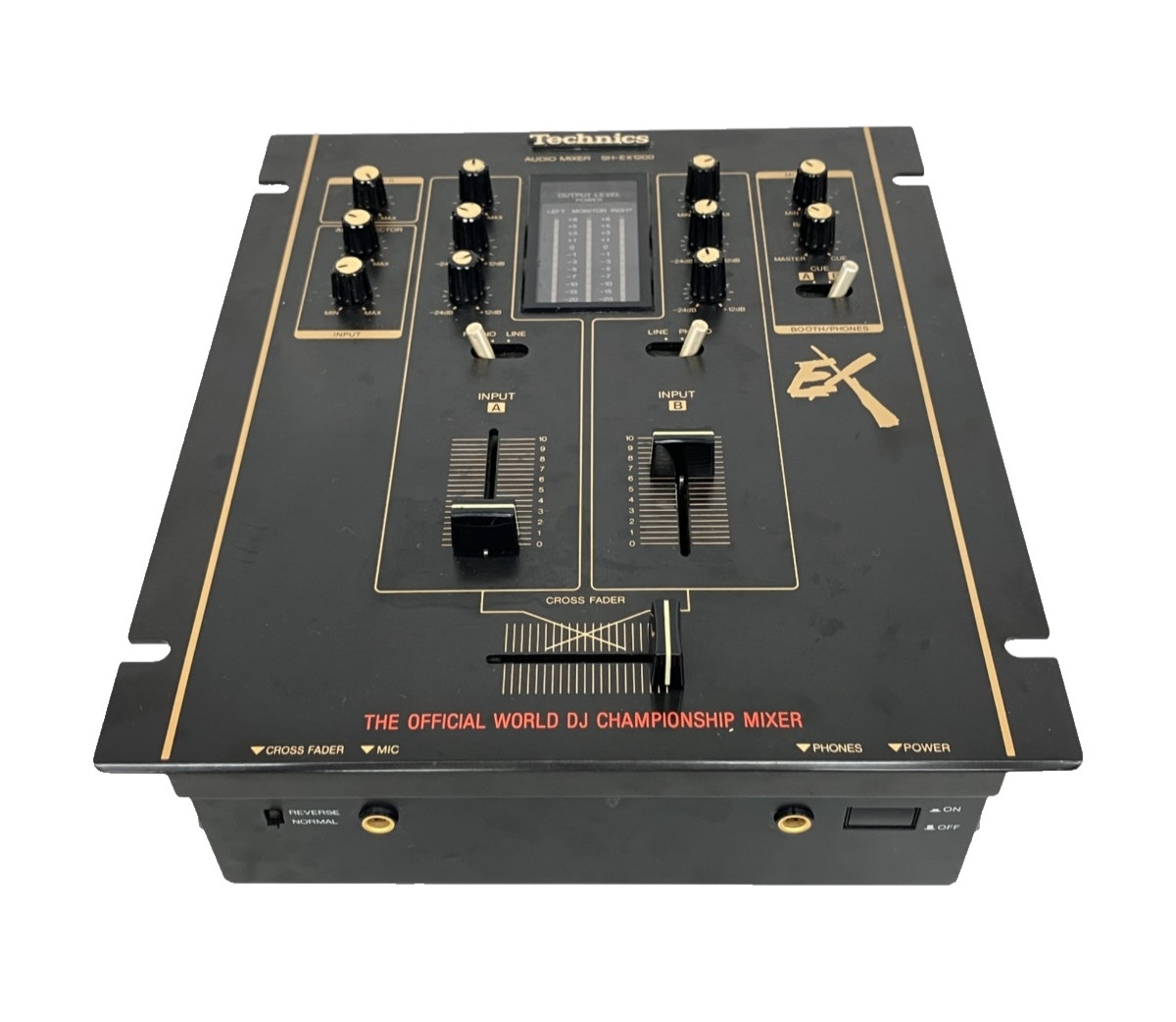 Technics SH-EX1200 Black DJ Mixer DMC Scratch Battle 2Ch Tested Working Japan