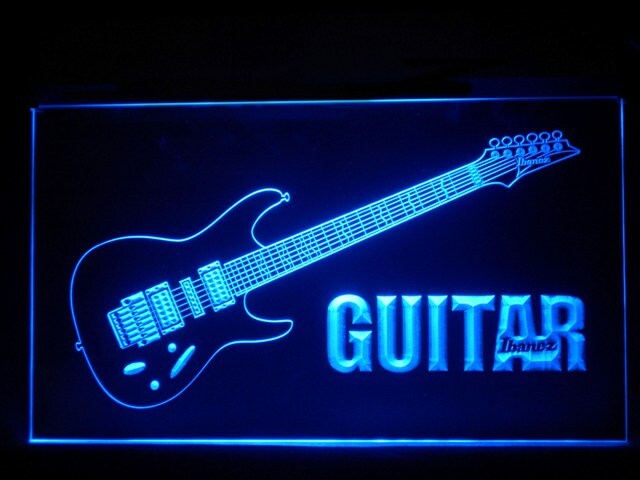 J318B Guitar Ibanez Music Instruments For Repair Guitar Light Neon Sign
