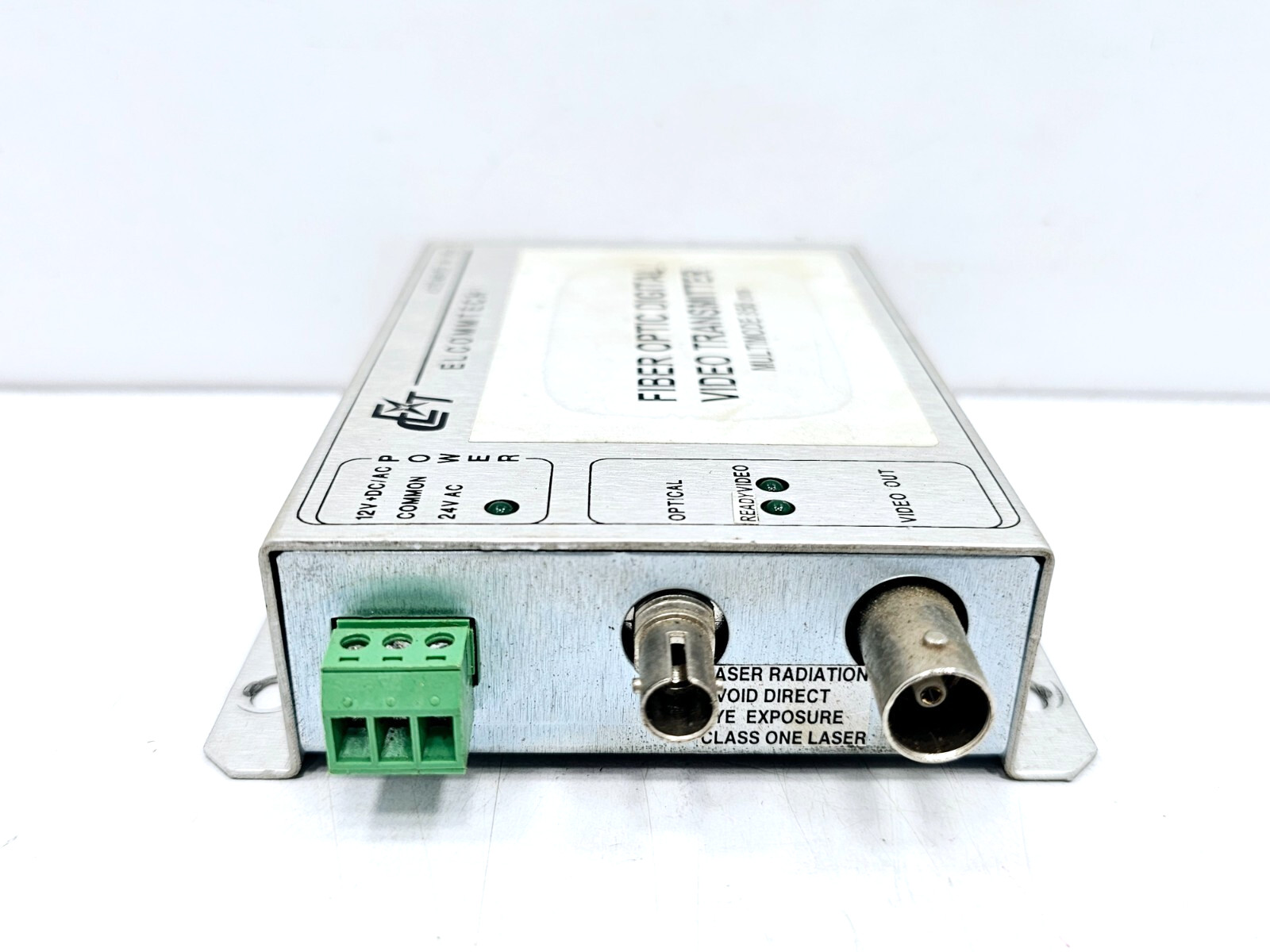 100HM-VT-M1ST ELCOMMTECH FIBER OPTIC DIGITAL VIDEO TRANSMITTER 3VBZ6