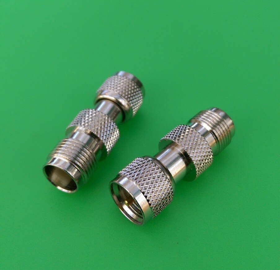 (2 PCS) Mini UHF Male to TNC Female Connector - USA Seller