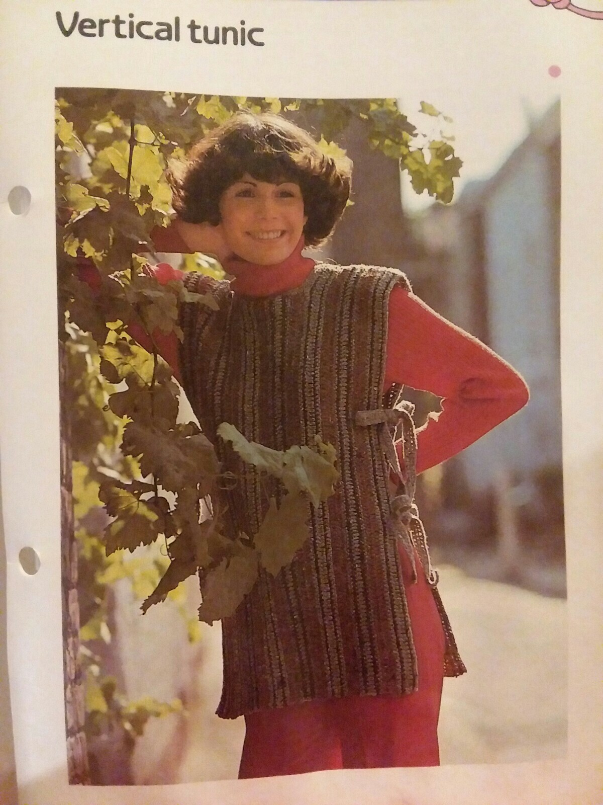 Women's Vertical Tunic crochet PATTERN INSTRUCTIONS FREE SHIPPING