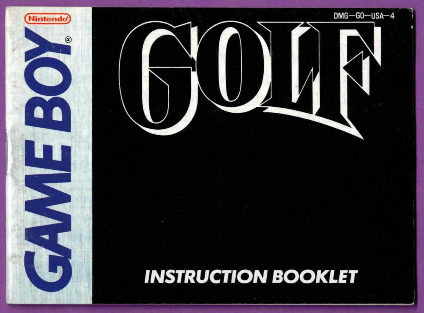 Golf (Nintendo Game Boy) Instruction Booklet ONLY