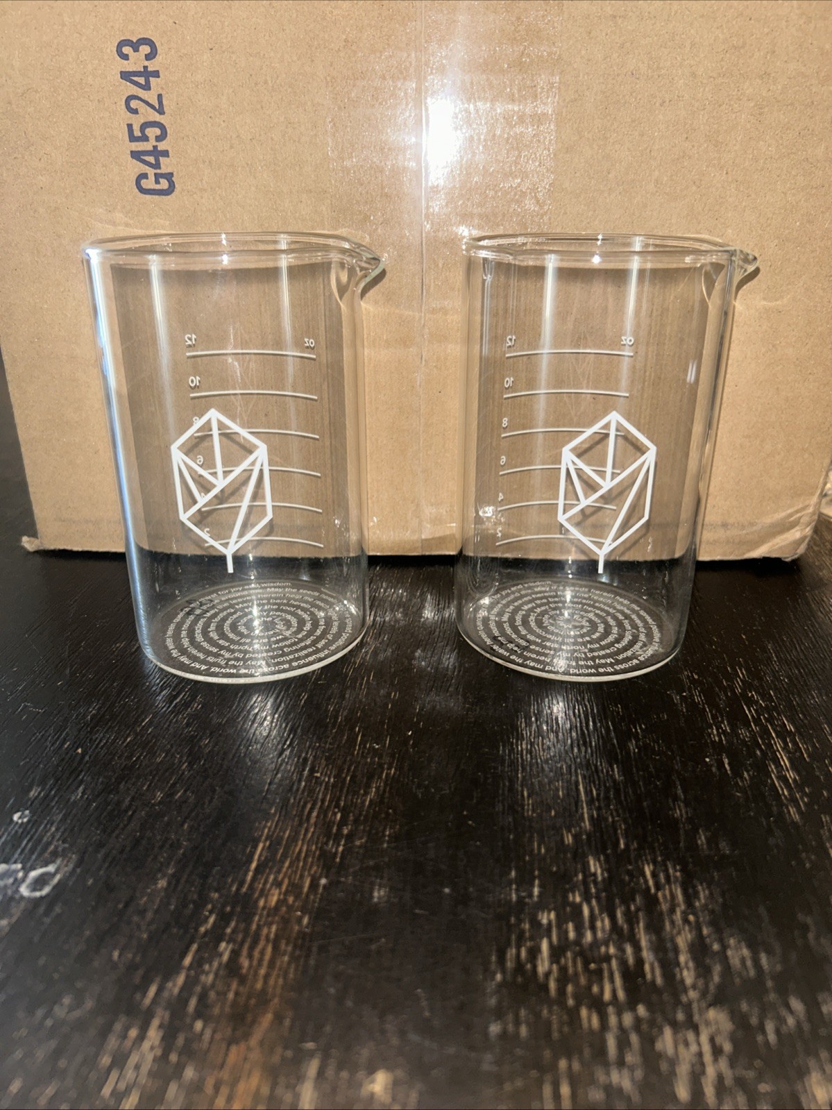 (2) Cocktail Drink Bar Mixing Shaker Glass 16Oz. Bourbon Old Fashioned